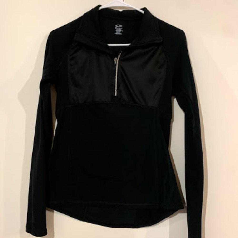 1/2 zip pullover long sleeve activewear top